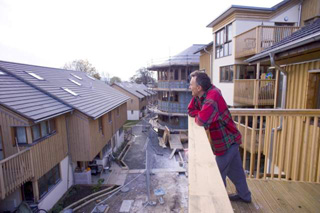 West down the street